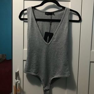 Gray bodysuit